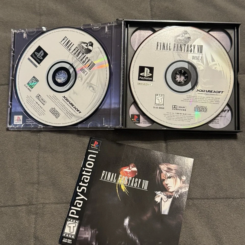 Final Fantasy VIII PS1 PlayStation Complete CIB + Reg. Card & Mini Walkthrough